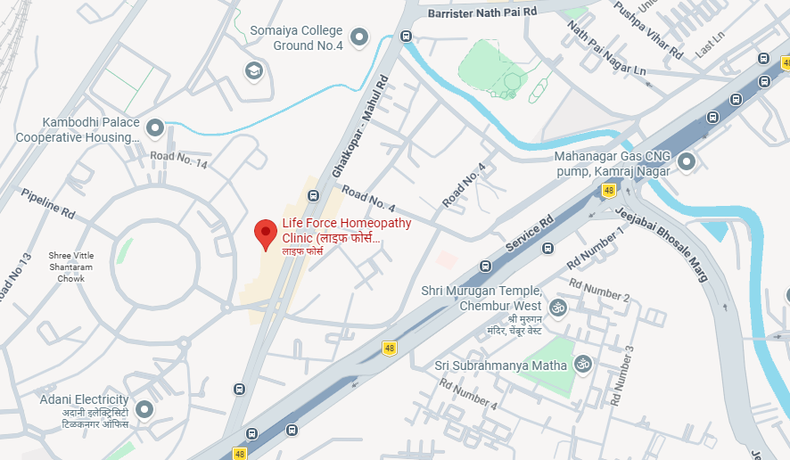 Life Force Homeopathy Clinic location map — Chembur, Mumbai