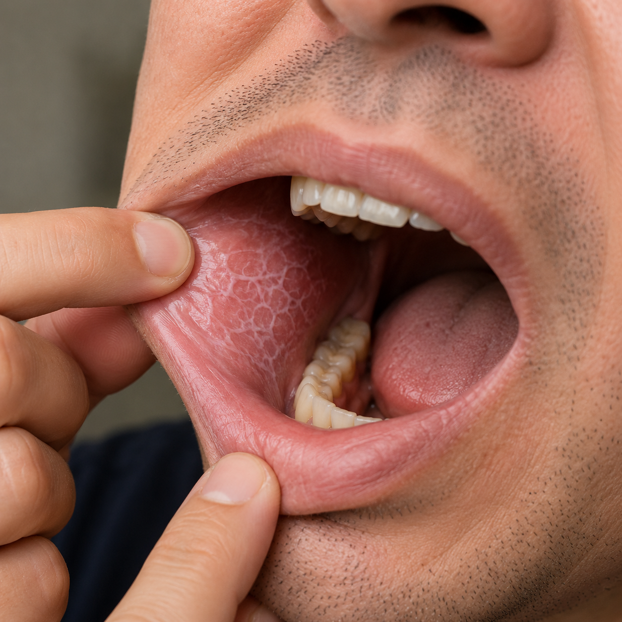 Oral Lichen Planus inside the mouth