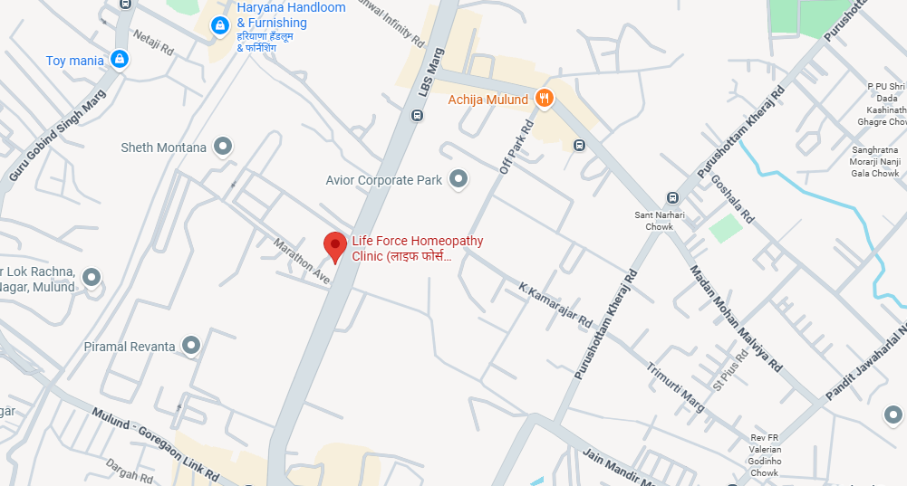 Life Force Homeopathy Clinic location map — Mulund, Mumbai